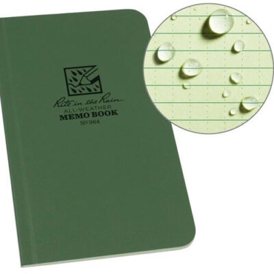 Soft cover notebook 10x15 cm groen