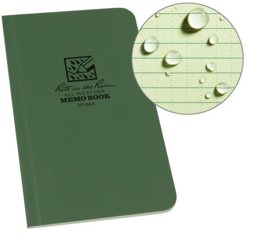 Soft cover notebook 10x15 cm groen
