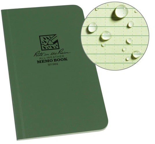 Soft cover notebook 10x15 cm groen - Afbeelding 1