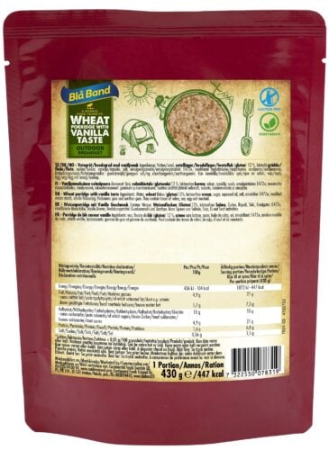 Wheat porridge with vanilla
