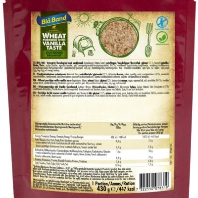 Wheat porridge with vanilla
