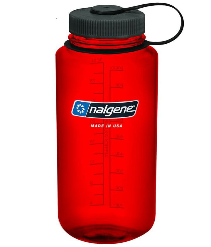 Nalgene 32oz Wide Mouth Tritan Red — drinkfles met brede opening