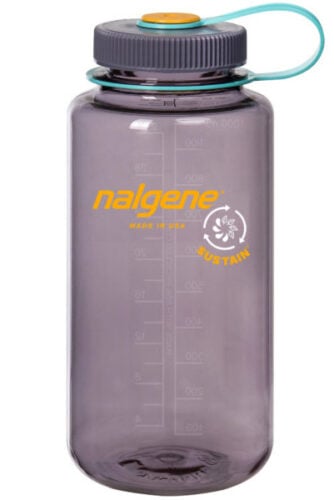 Nalgene 32oz Wide Mouth Sustain Aubergine — drinkfles met brede opening