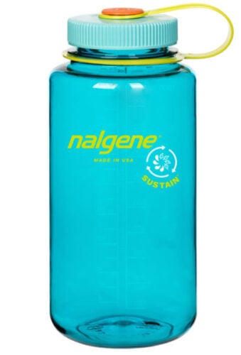 Nalgene 32oz Wide Mouth Sustain Cerulean — drinkfles met brede opening