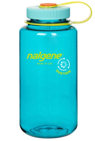 Nalgene 32oz Wide Mouth Sustain Cerulean — drinkfles met brede opening