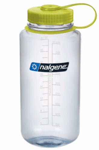 Nalgene 32oz Wide Mouth Sustain Clear — drinkfles met brede opening