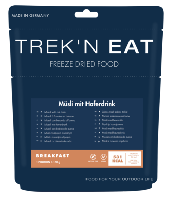 Trek ’n Eat Muesli with Oat Drink verpakking