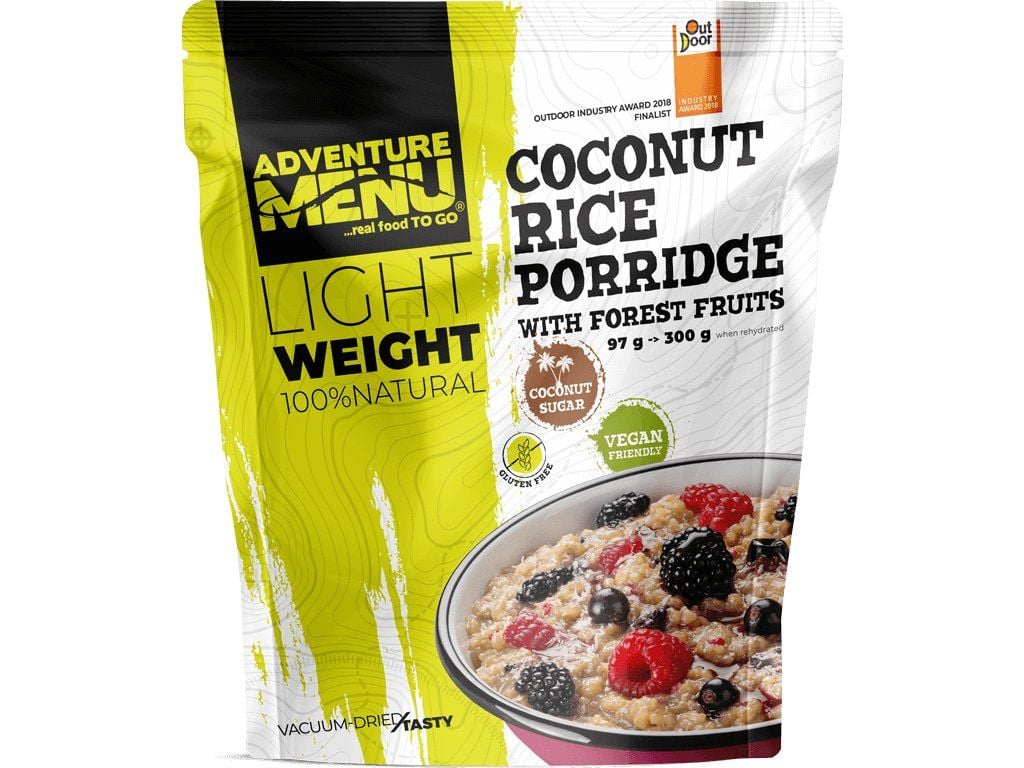 Adventure Menu Coconut Rice Porridge with Forest Fruits