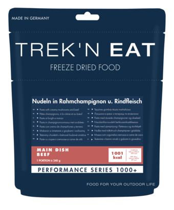 Trek ’n Eat Pasta in creamy mushrooms + beef PS1000+ PS1000+ verpakking