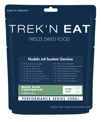 Trek ’n Eat Pasta with vegetables PS1000+ PS1000+ verpakking