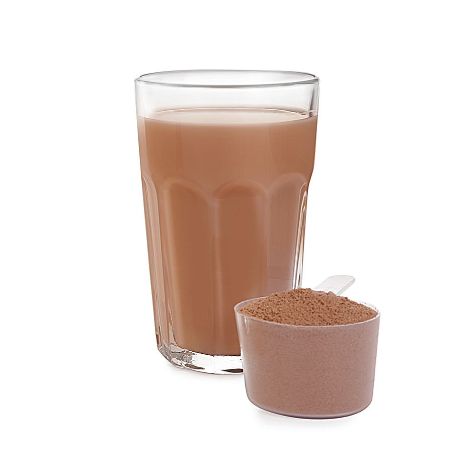 Travellunch Nutrition Powder Cacao – bereide shake, productfoto