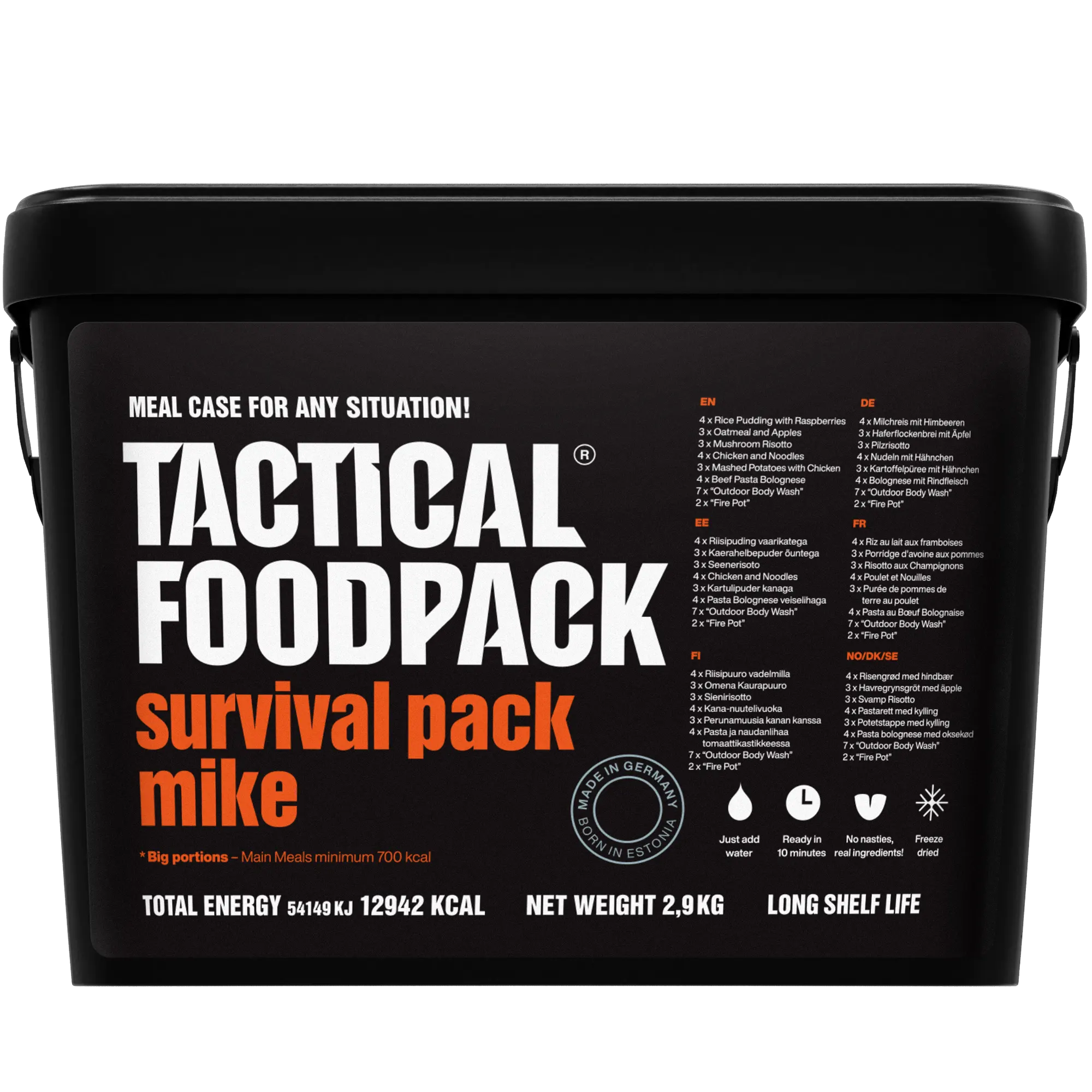 Tactical Foodpack Survival Pack Mike – verpakking met 21 maaltijden