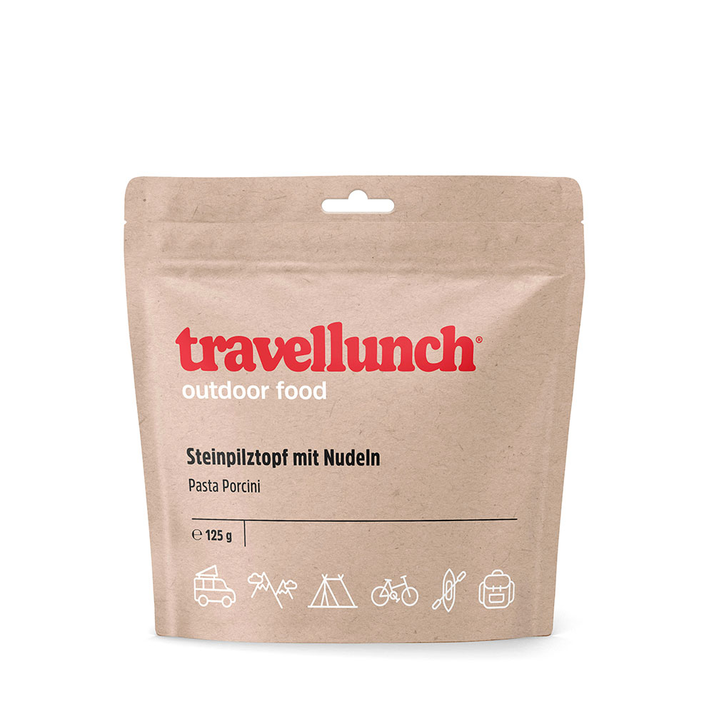Travellunch Pasta Porcini – 125 g verpakking