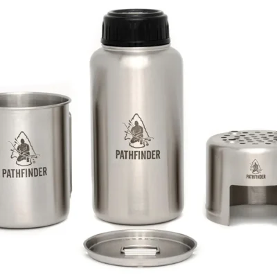 Pathfinder Drinkfles Kookset – fles, beker, deksel en steun