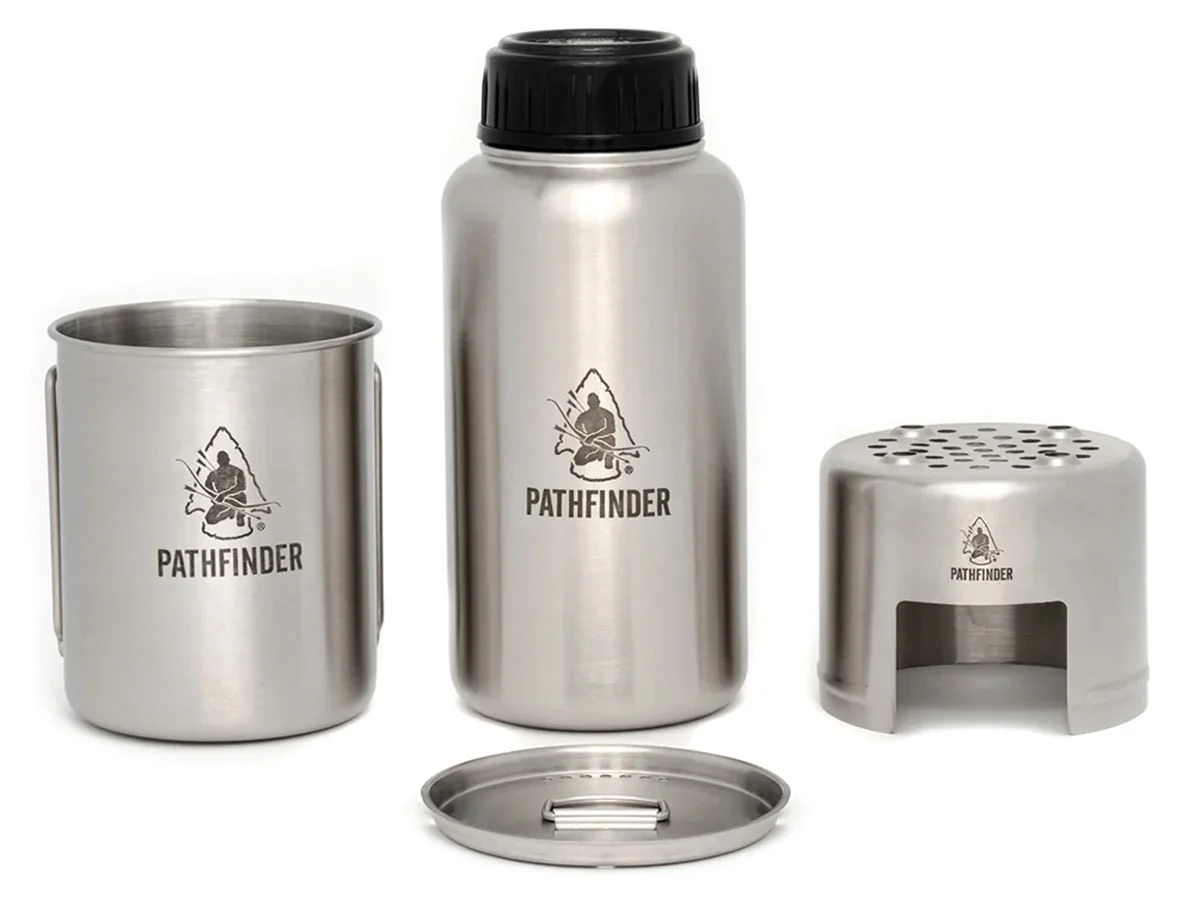 Pathfinder Drinkfles Kookset – fles, beker, deksel en steun