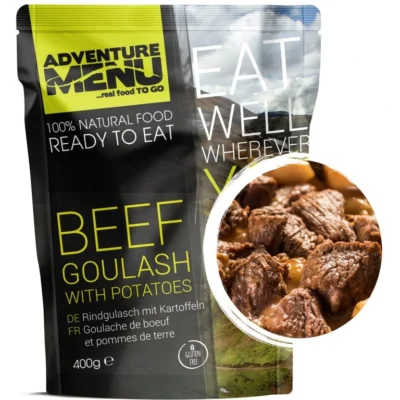 Adventure Menu Beef goulash with boiled potatoes — fabrikantverpakking