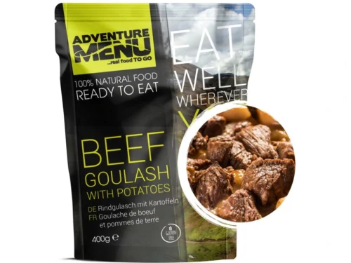 Adventure Menu Beef goulash with boiled potatoes — fabrikantverpakking