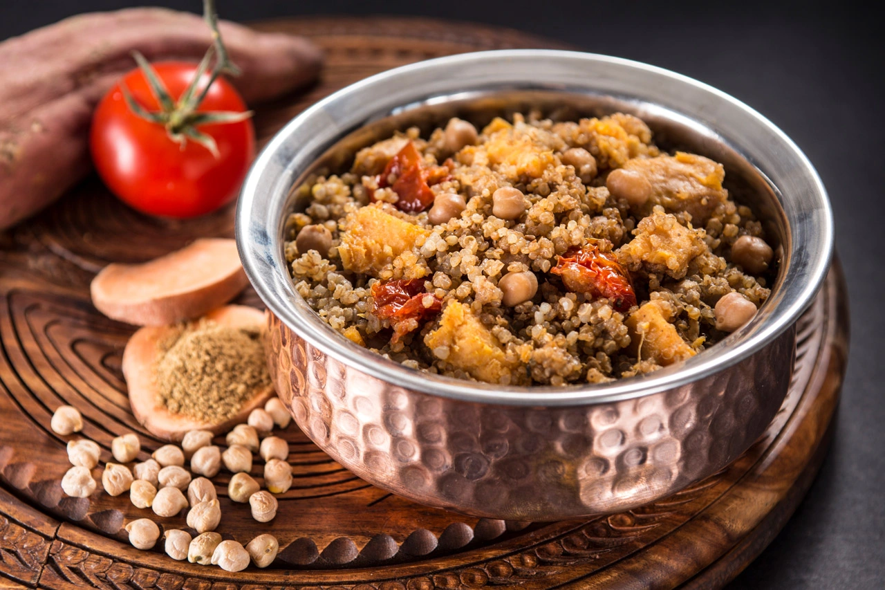 Adventure Menu Tandoori Quinoa - VEGAN — serveersuggestie