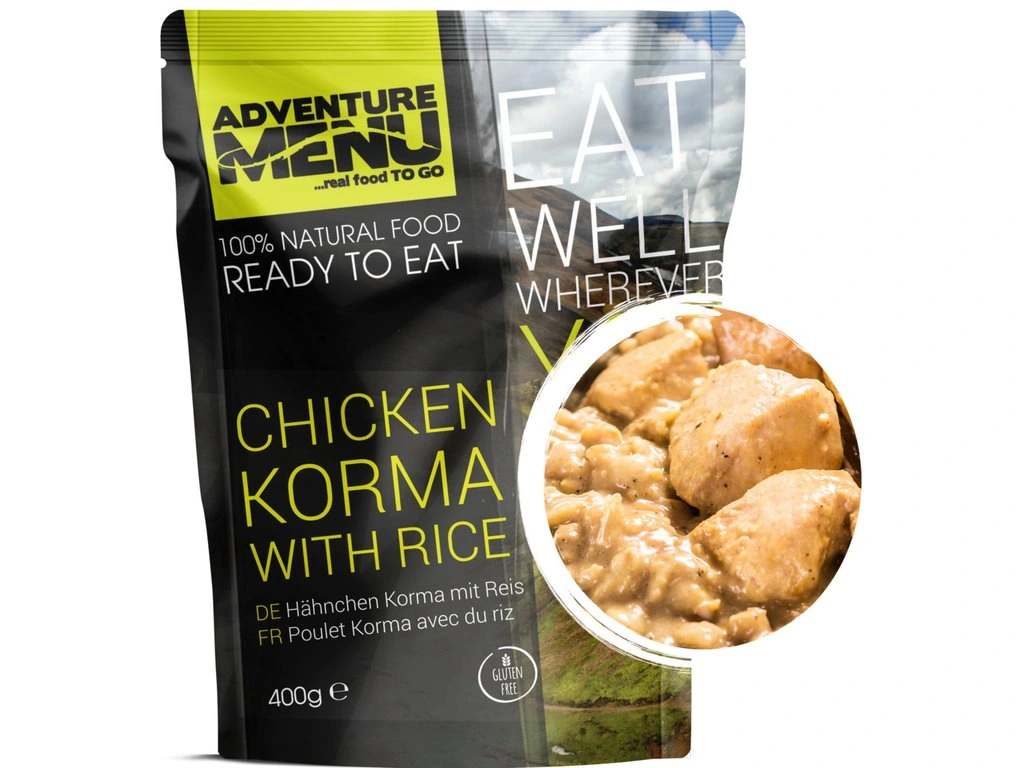 Adventure Menu Chicken Korma with rice — fabrikantverpakking