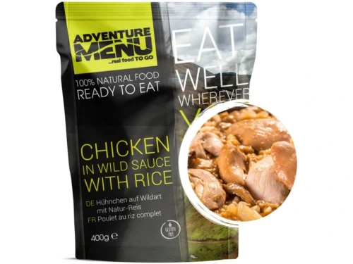 Adventure Menu Chicken in wild sauce and rice — fabrikantverpakking
