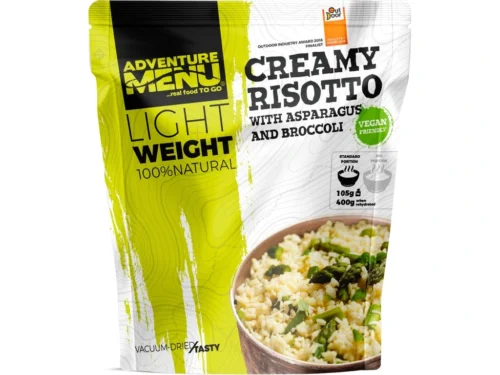 Adventure Menu Creamy risotto with asparagus and broccoli — fabrikantverpakking, standaardportie