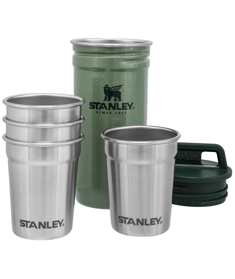 The Pre-Party Shotglass + Flask Set Hammertone Green - Afbeelding 3