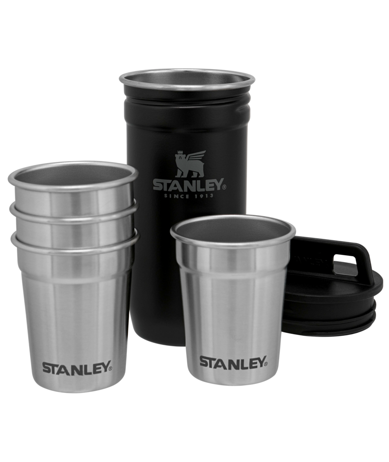 The Pre-Party Shotglass + Flask Set Matte Black - Afbeelding 3