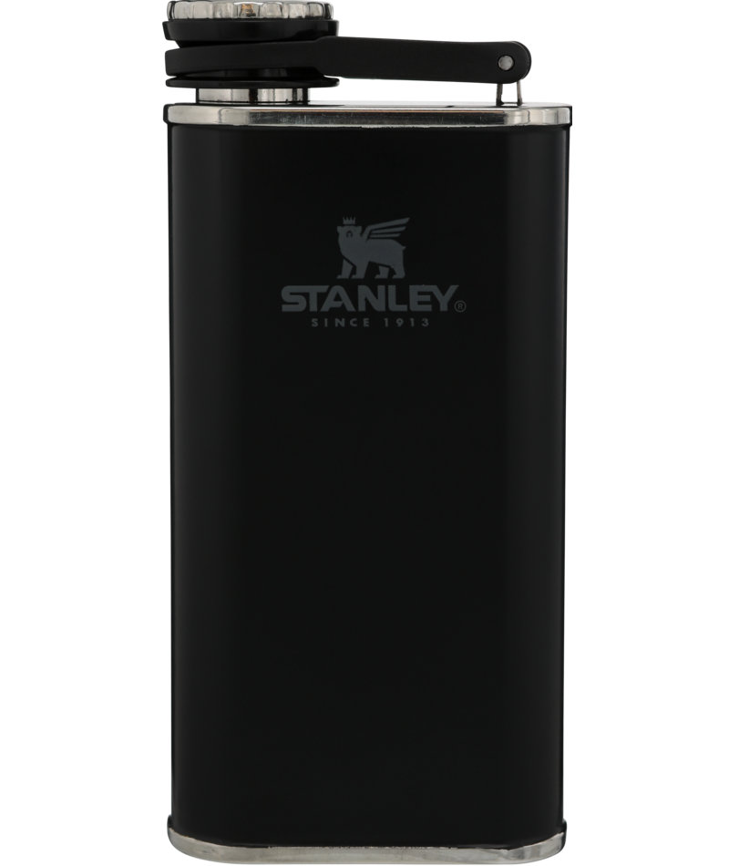 The Easy Fill Wide Mouth Flask 0,23L Matte Black - Afbeelding 1