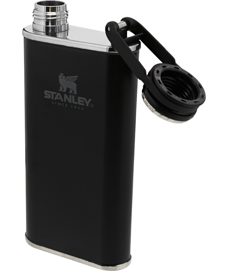 The Easy Fill Wide Mouth Flask 0,23L Matte Black - Afbeelding 2