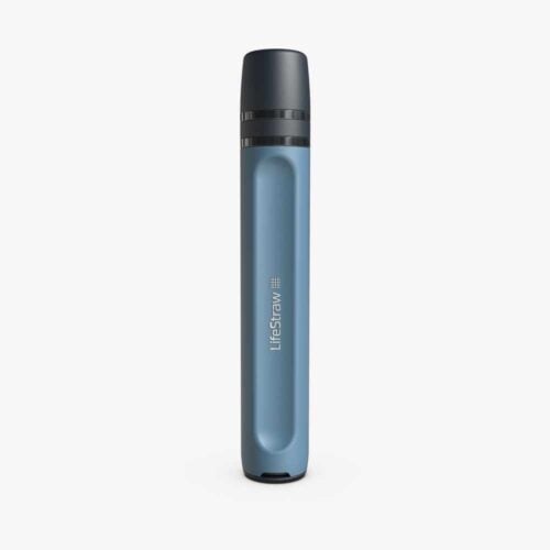 Personal Water Filter Straw Blue