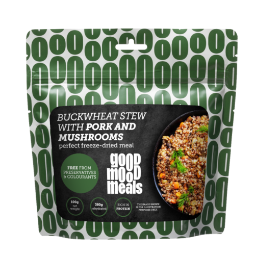 Buckwheat Stew with Pork and Mushrooms