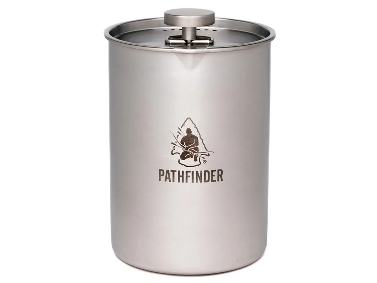 Pathfinder French Press – RVS-beker met persdeksel
