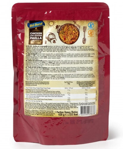 Chicken and seafood paella