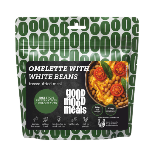 Omelette with white beans