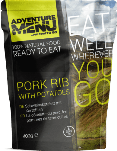Pork rib with boiled potatoes