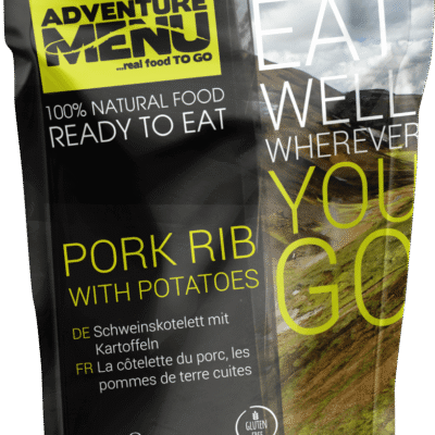 Pork rib with boiled potatoes
