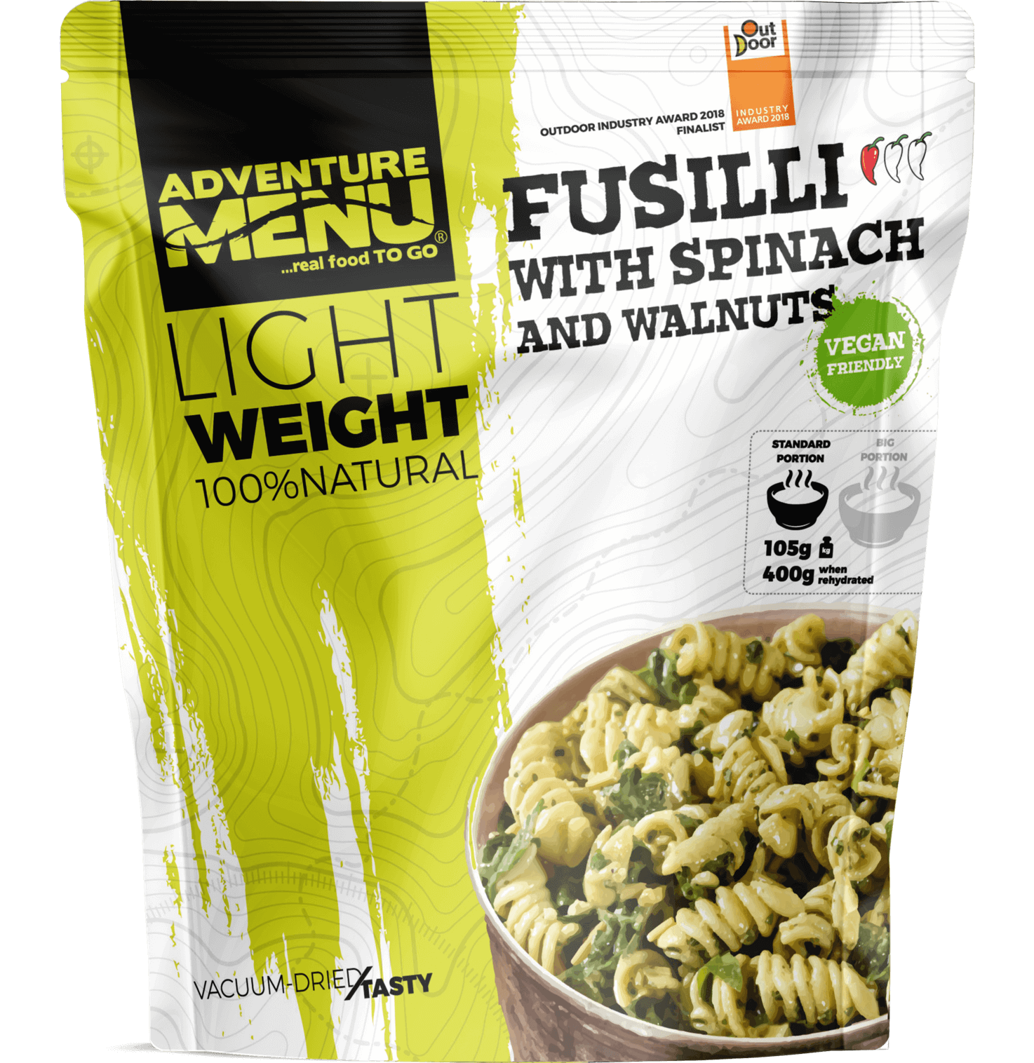 Fusilli with spinach and walnuts - Afbeelding 1