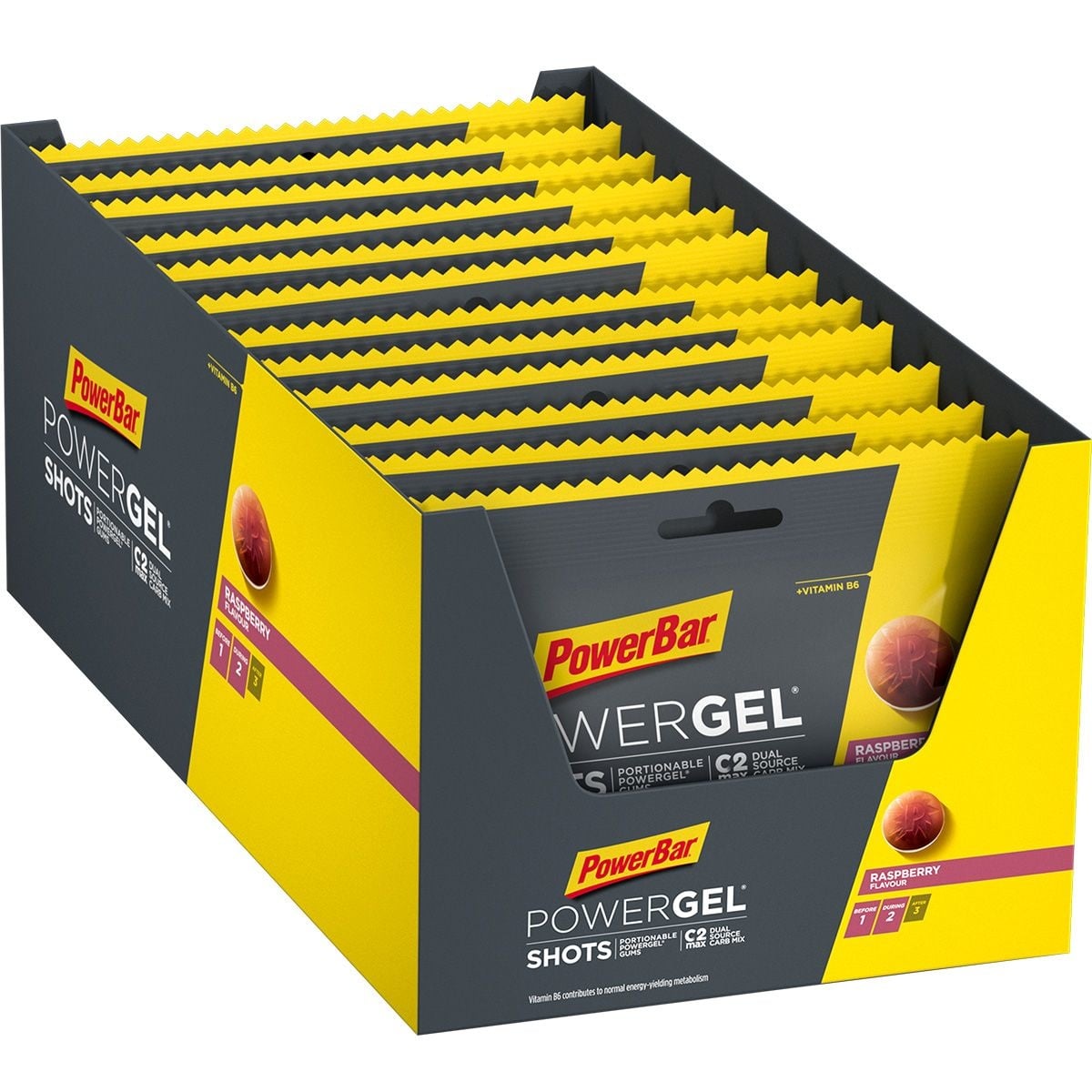 PowerGel Shots Raspberry 9 Shots - Afbeelding 2