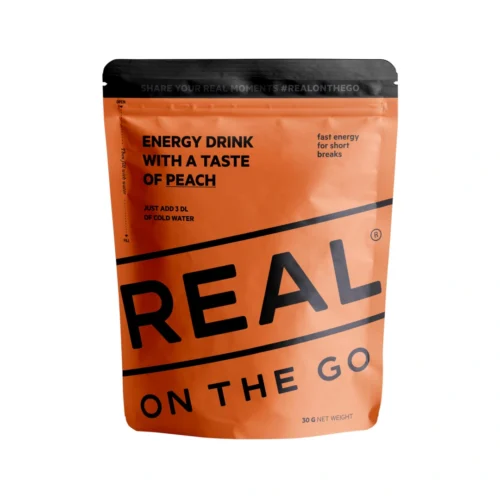 Real Turmat Energy Drink Peach — productfoto