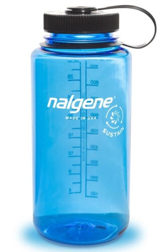 Nalgene 32oz Wide Mouth Sustain Slate Blue — drinkfles met brede opening