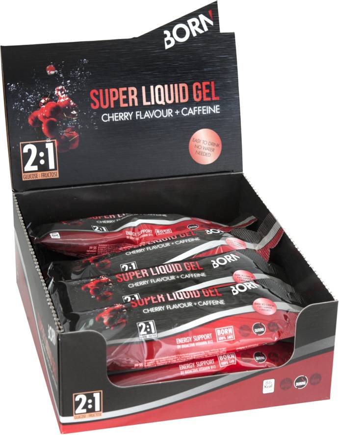 Born Super Liquid Gel Cherry + Caffeine - Afbeelding 2