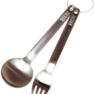 MSR Titan Fork & Spoon Set — titanium vork en lepel