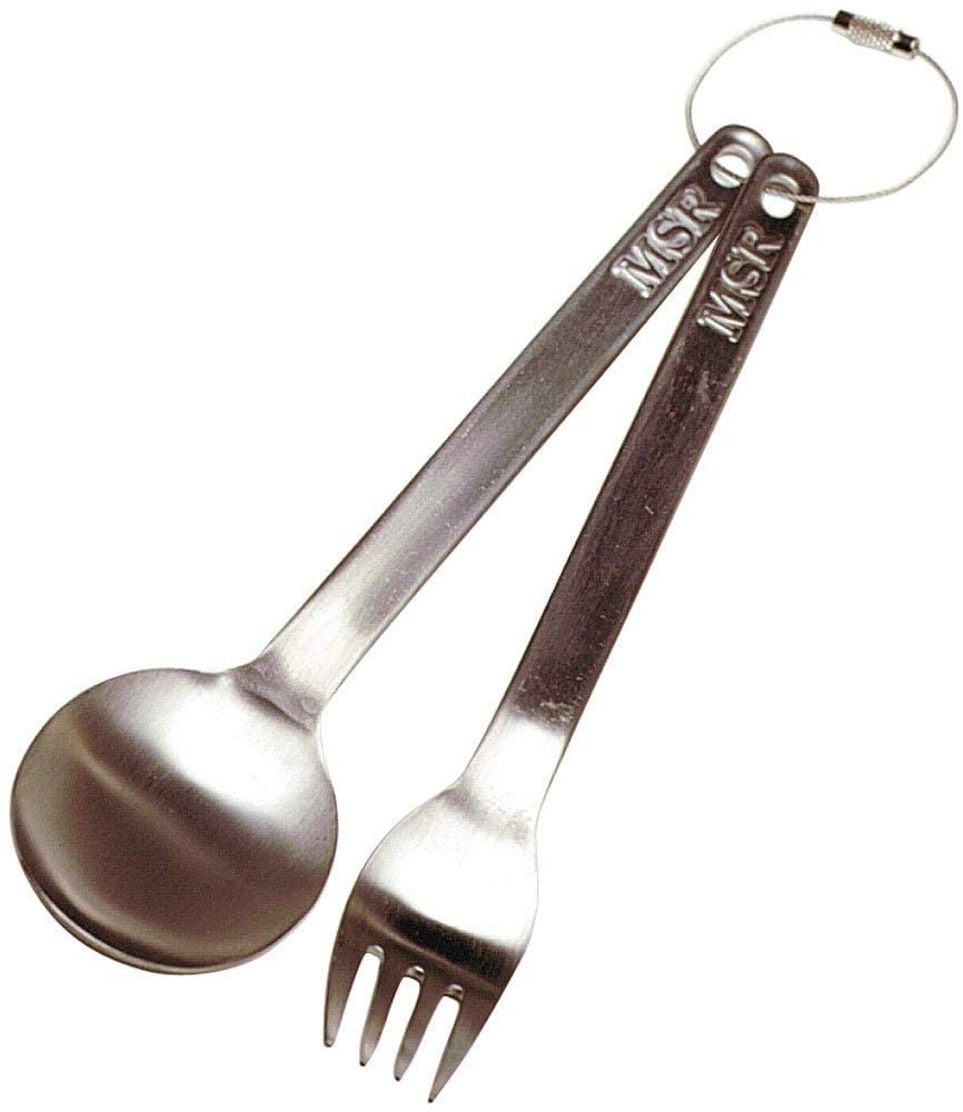 MSR Titan Fork & Spoon Set — titanium vork en lepel