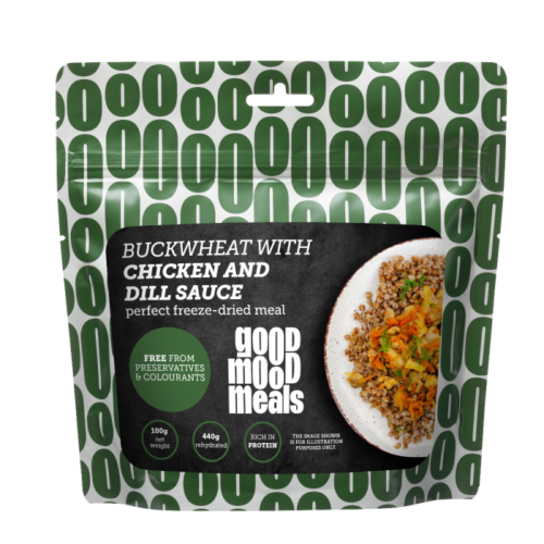 Buckwheat with Chicken and Dill Sauce