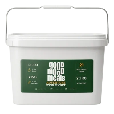 Good Mood Meals Adventure Food Bucket met 21 maaltijden
