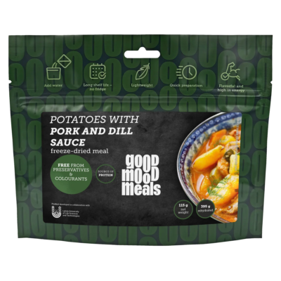 Good Mood Meals Potatoes with Pork and Dill Sauce — 115 g