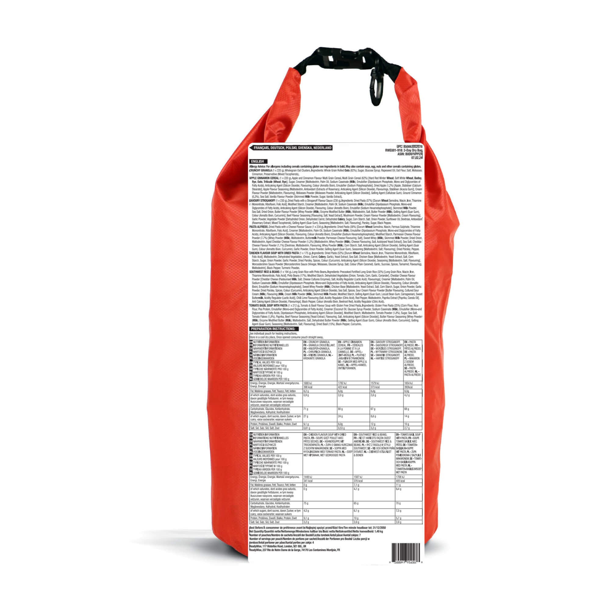 ReadyWise EU01-9181 – Europees etiket met productinformatie