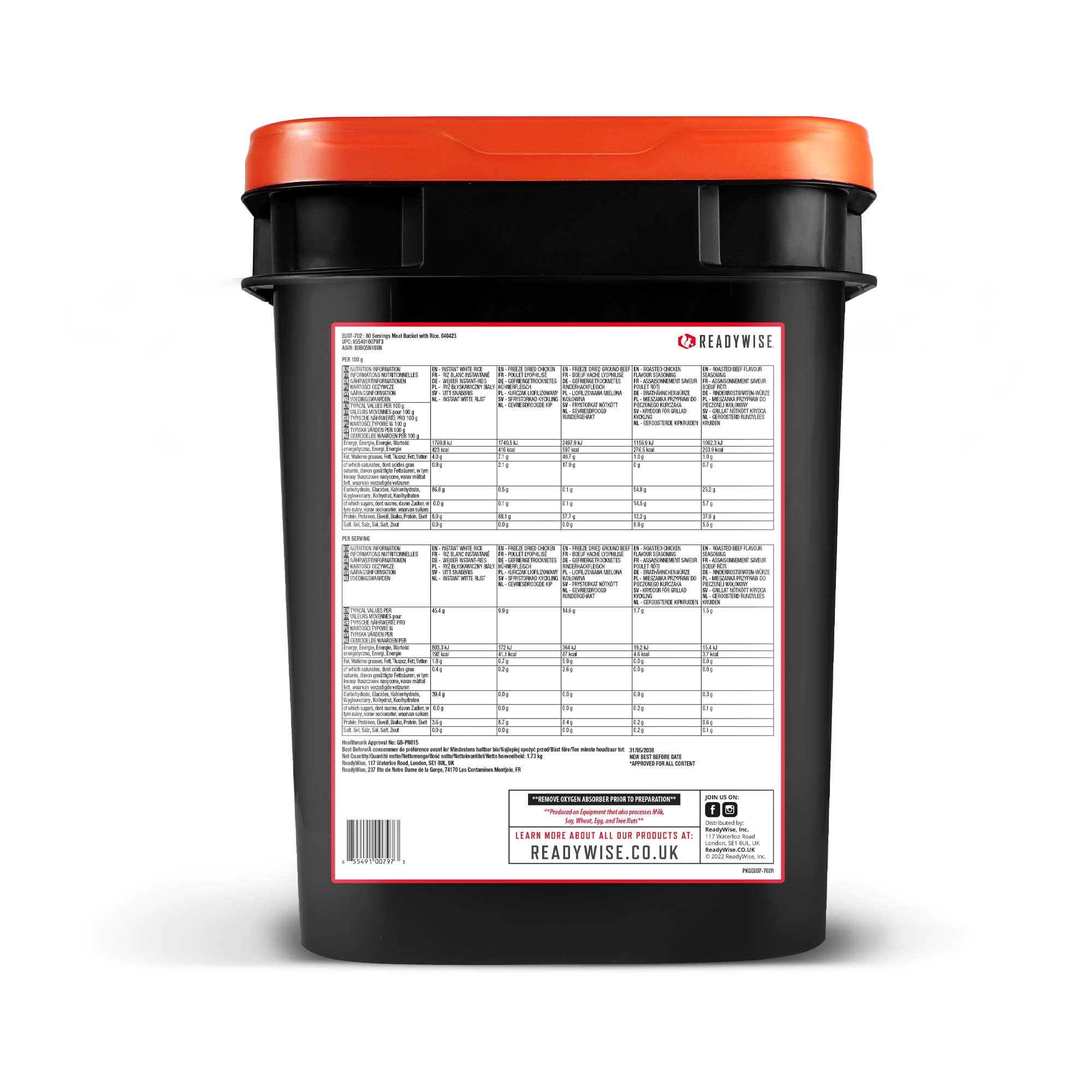 ReadyWise EU07-702 – Europees etiket met productinformatie