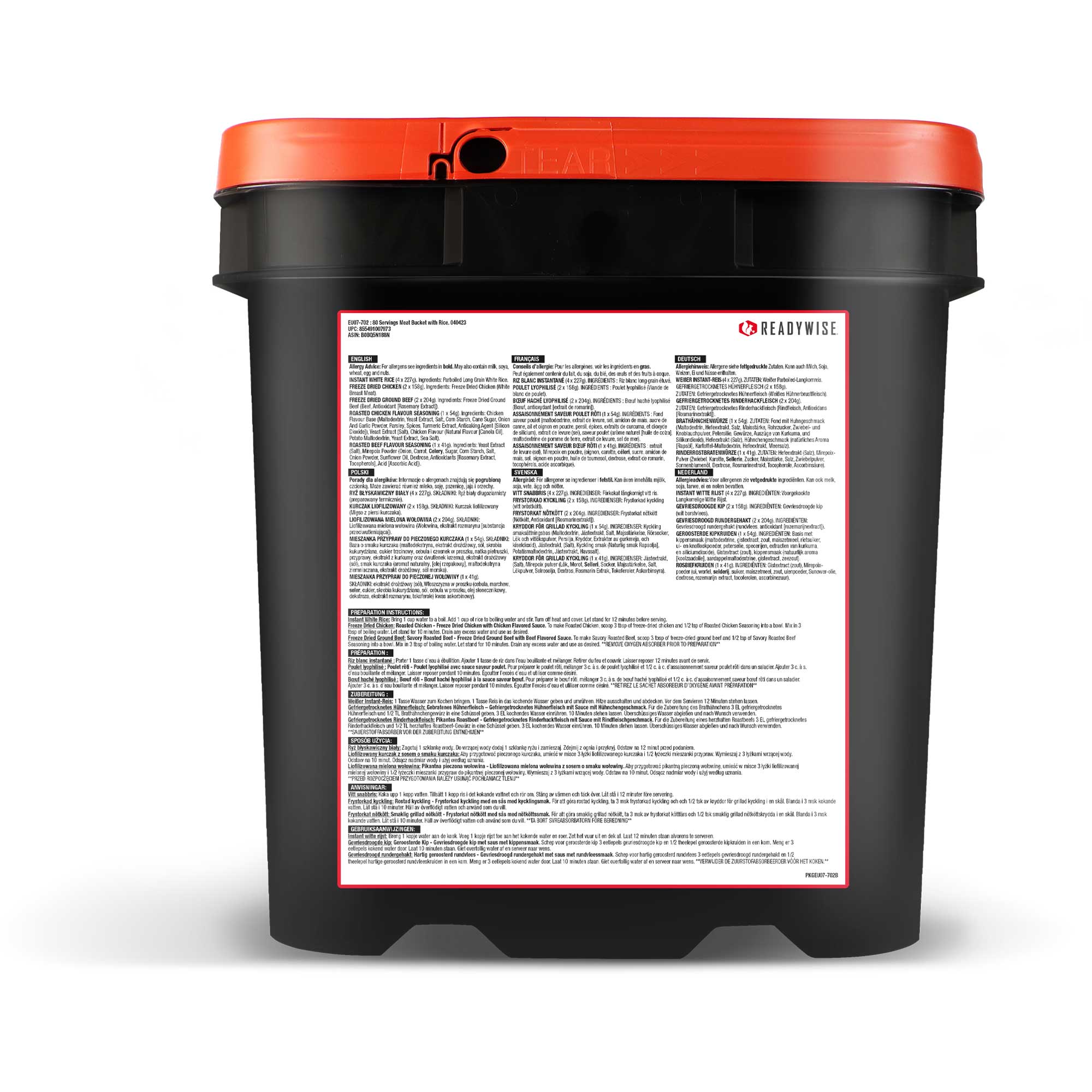 ReadyWise EU07-702 – Europees etiket met productinformatie