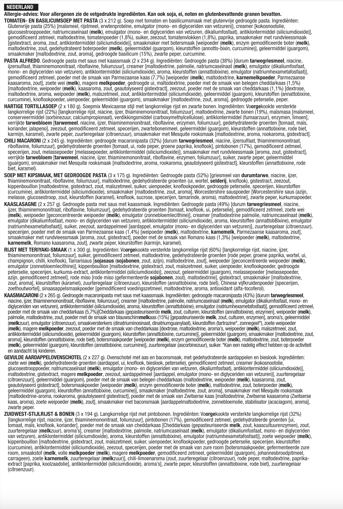 ReadyWise RW01-120 – Europees etiket met productinformatie
